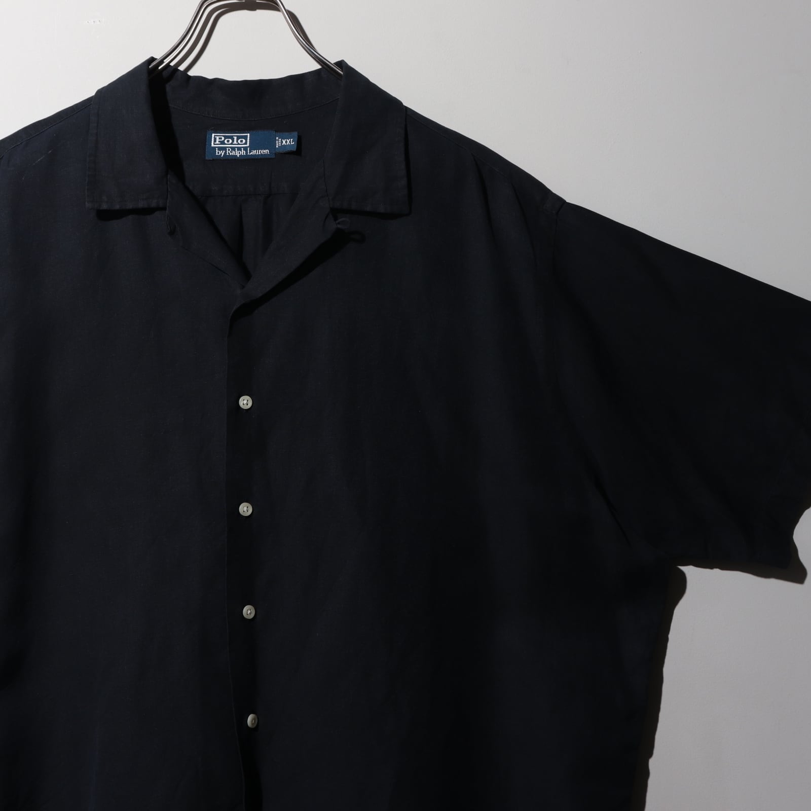 極美品 2XL 黒 Caldwell ポロラルフローレン ブラック半袖開襟シャツ 