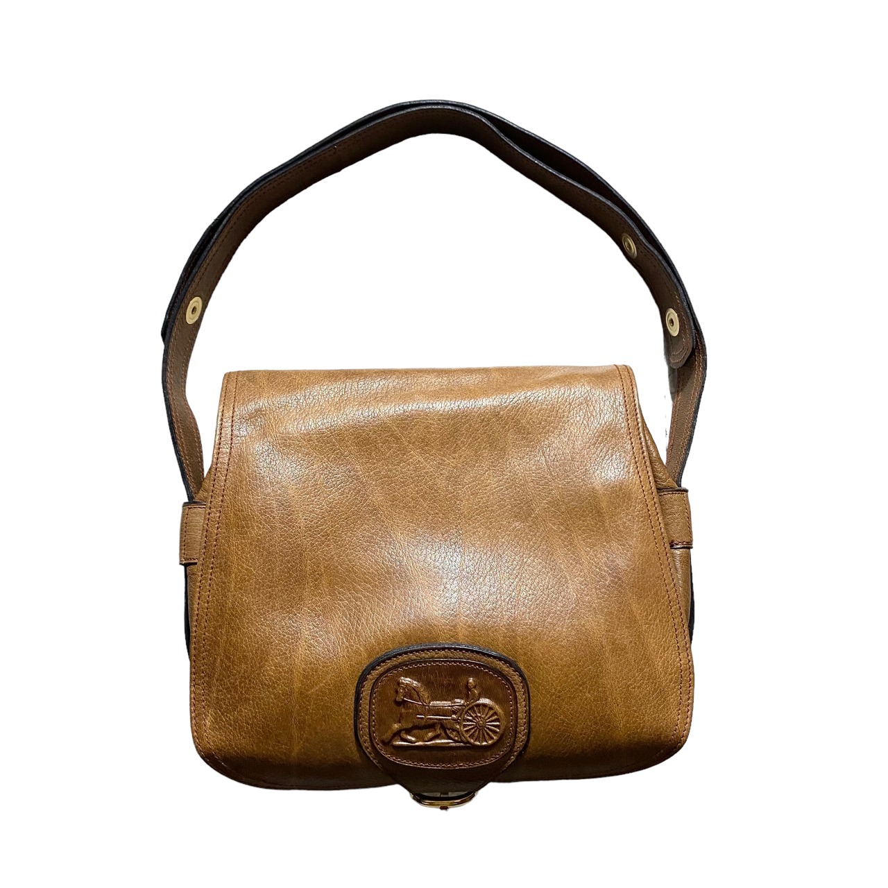 vintage CELINE leather saddle bag