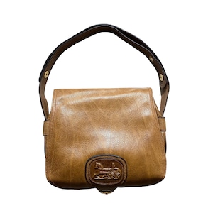 vintage CELINE leather saddle bag