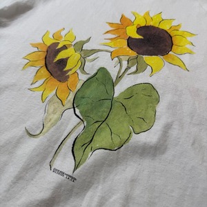 art flower TEE  90s USA製 FRUIT OF THE LOOM 古着