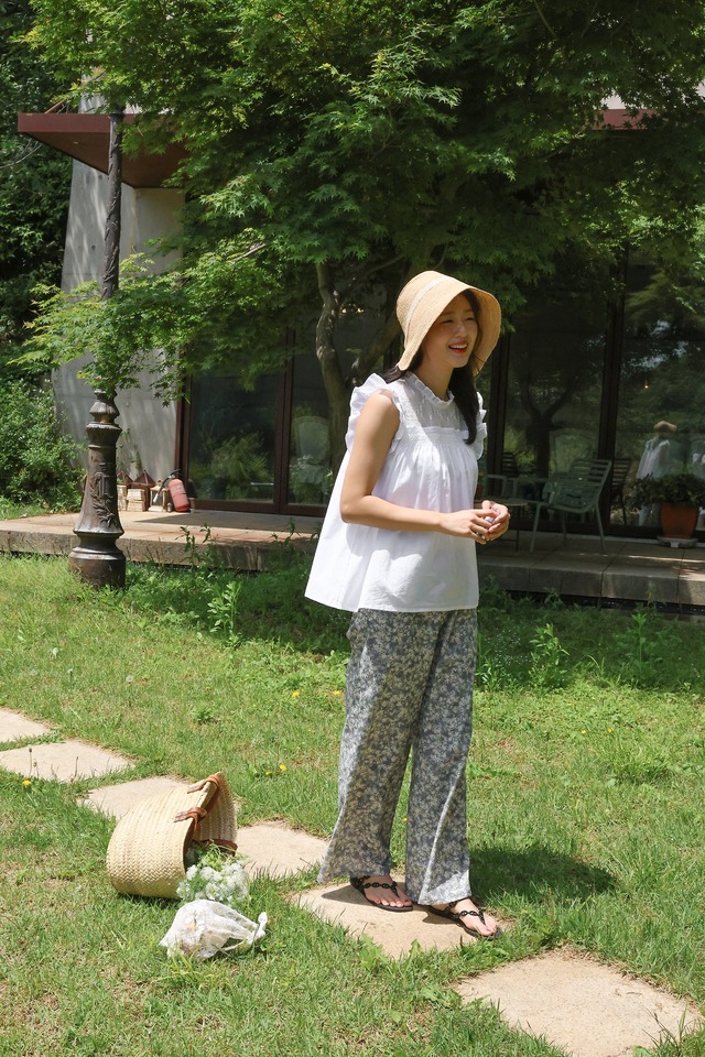 予約： Adult Melang Pants - Charcoal 〔puella FLO〕