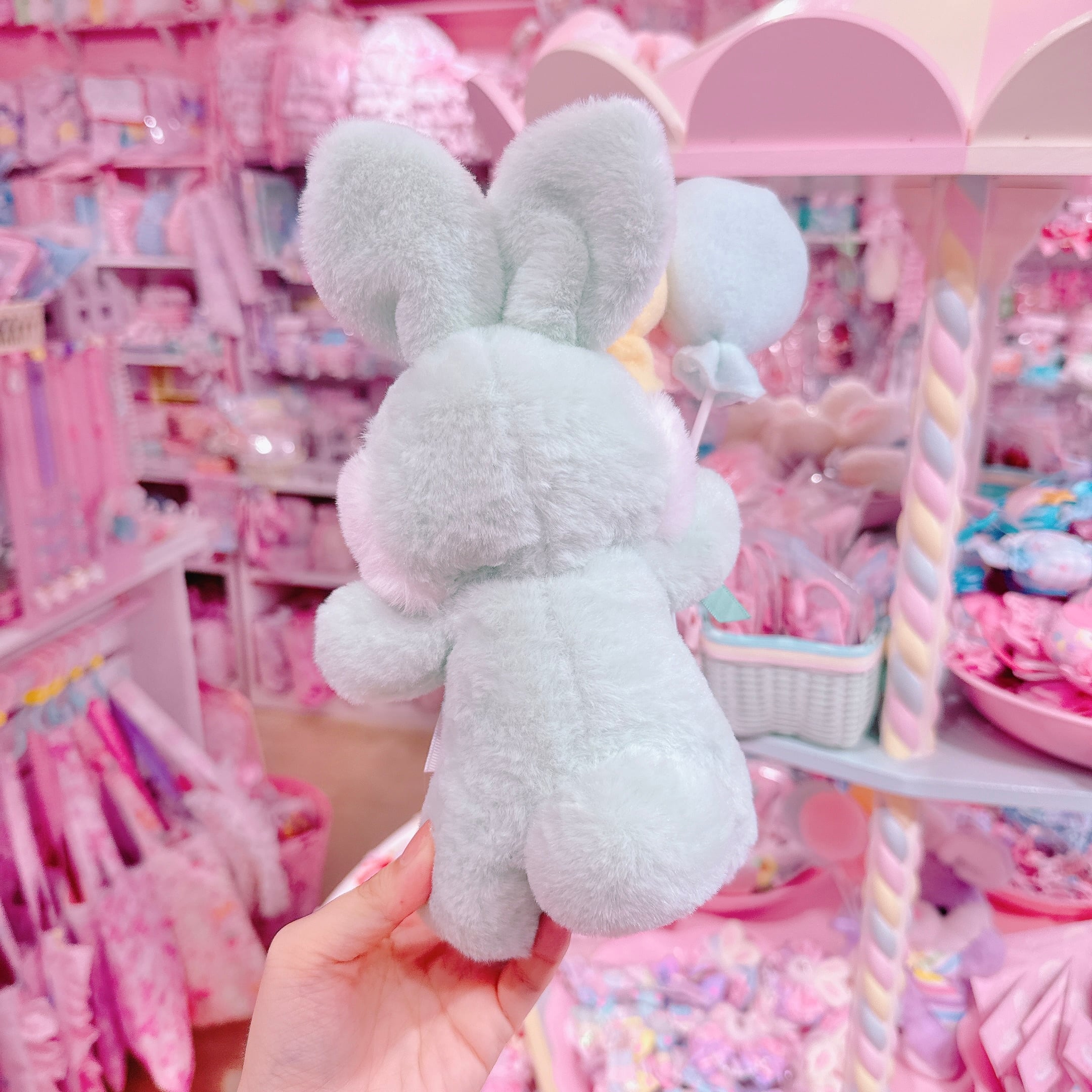 【あにあーる】バルーンうさぎぬいぐるみ（ミント）