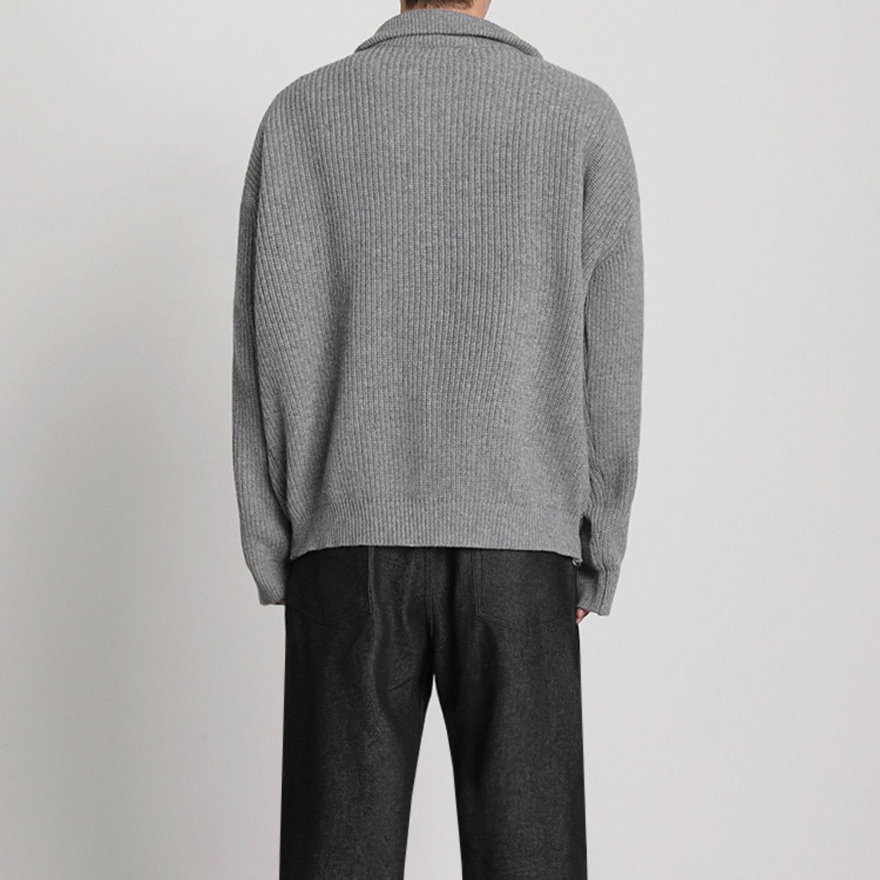 ハーフタートルネックジップニット　MT0080388