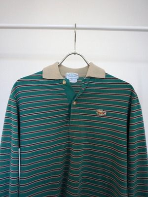1980s Lacoste border top
