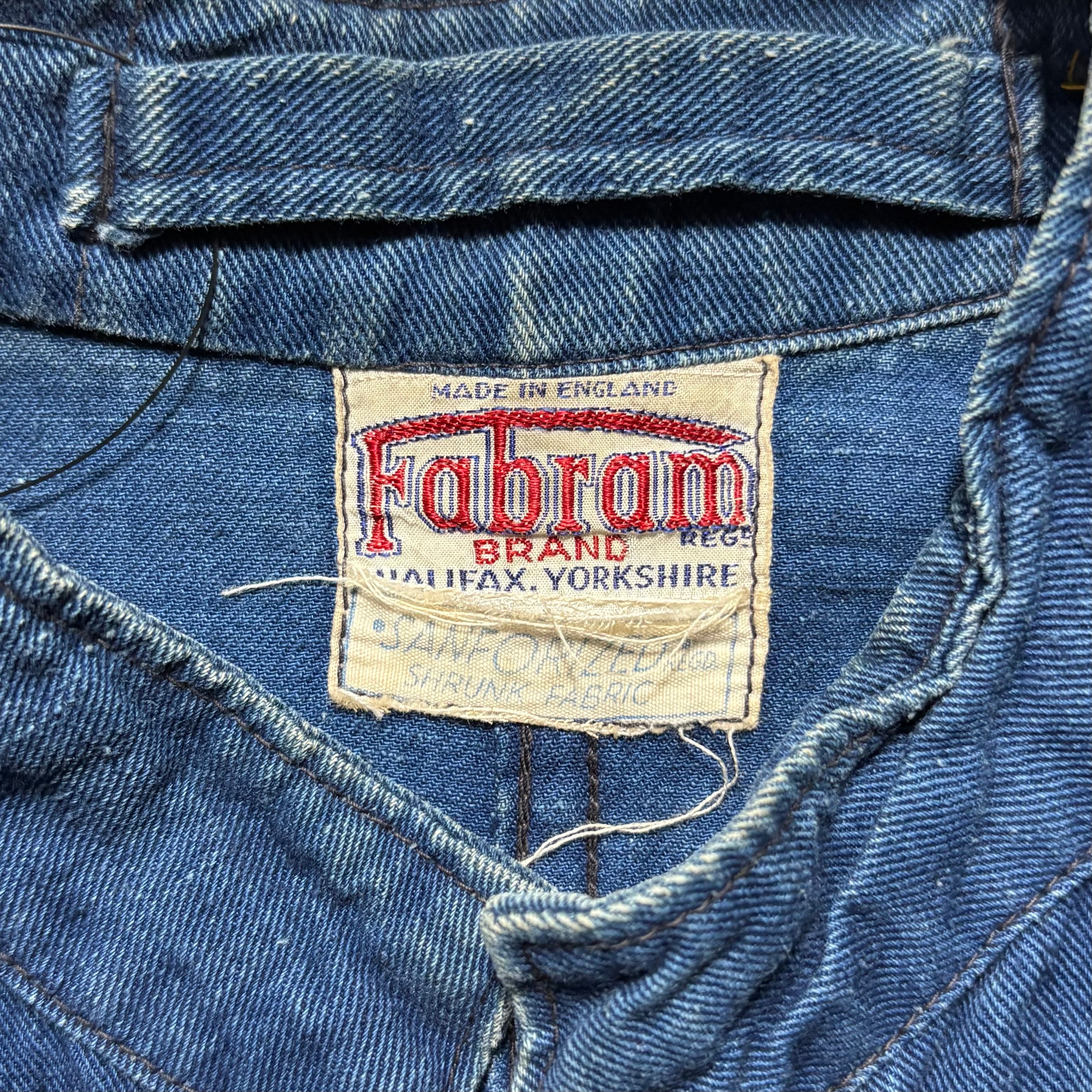 vintage 1940's FABRAM indigo cotton fireman jacket | NOIR ONLINE