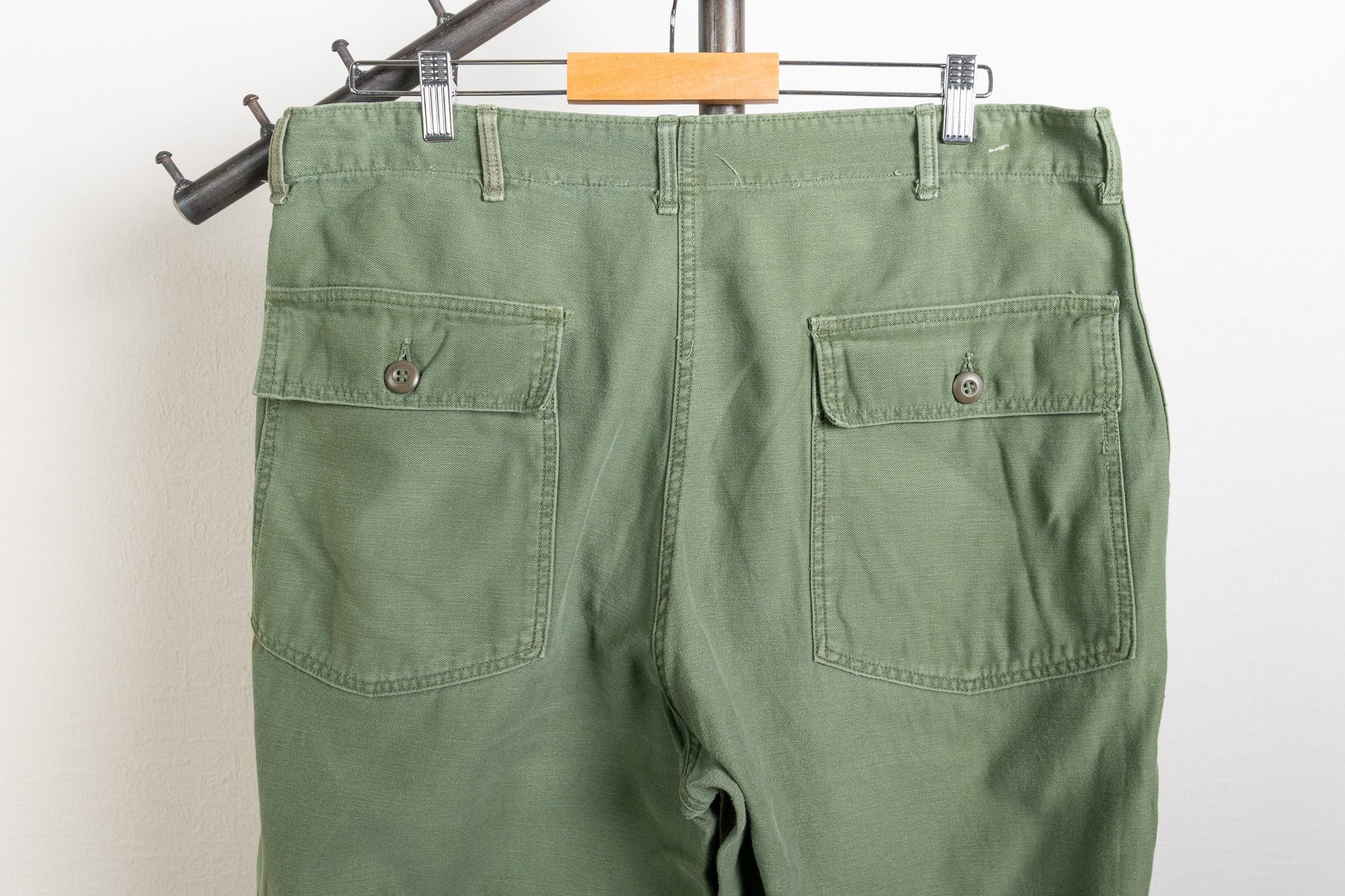 US ARMY OG107 ベイカーパンツ 38×33ヴィンテージ 38×31】U.S.Army Utility Trousers OG-107 Used 実物 米軍 ベイカー
