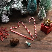 TAORAYO クリスマスオーナメント クリスマスツリー 飾り クリスマスのプラスチック製キャンディケイン candy canes ホリデーパーティーデコレーション用 18本入（赤と白）