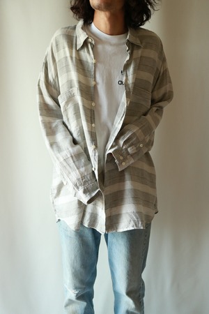 Vintage linen border shirt