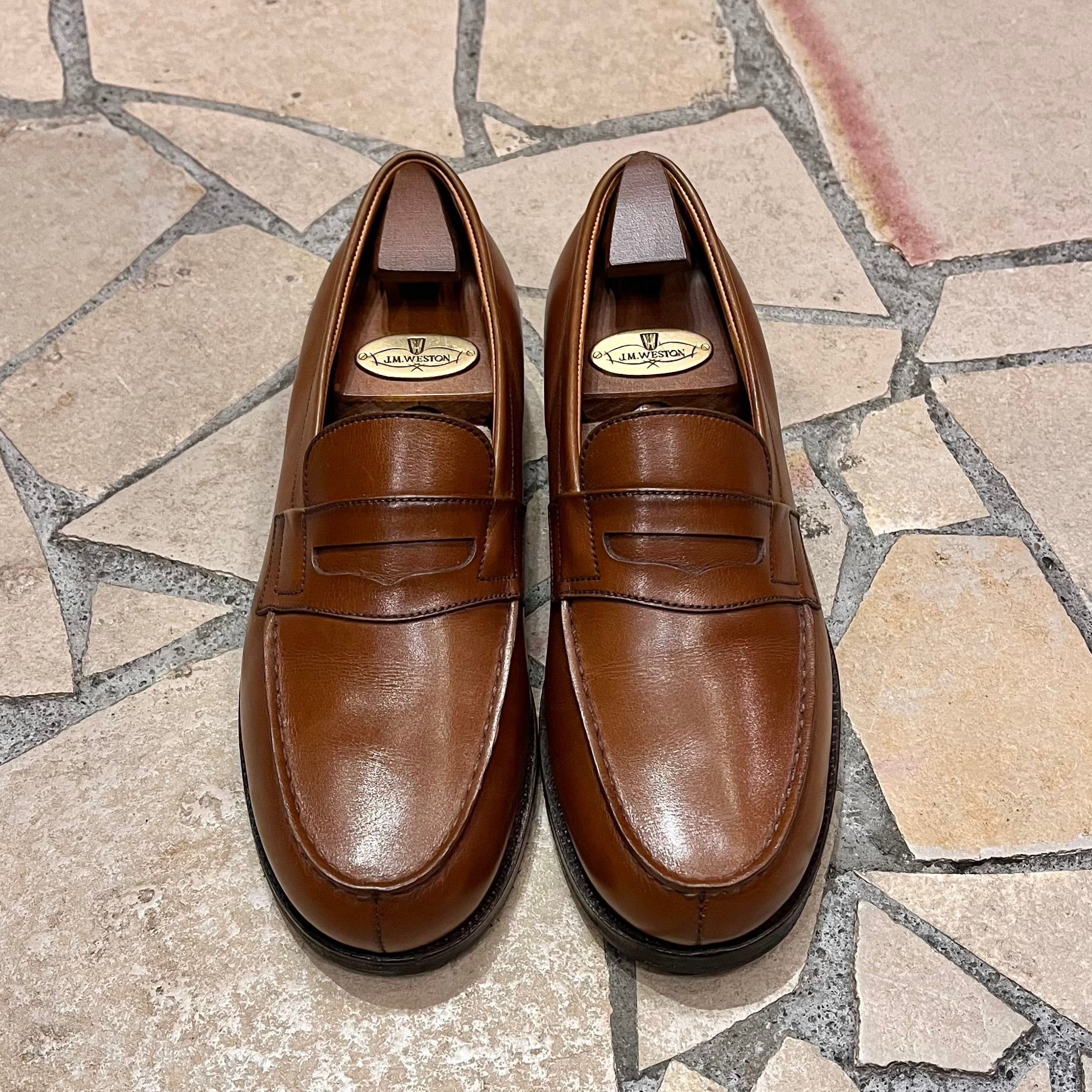 jm weston #180 “signature loafer” size3D フランス製 JMウエストン シグネチャーローファー ブラウン