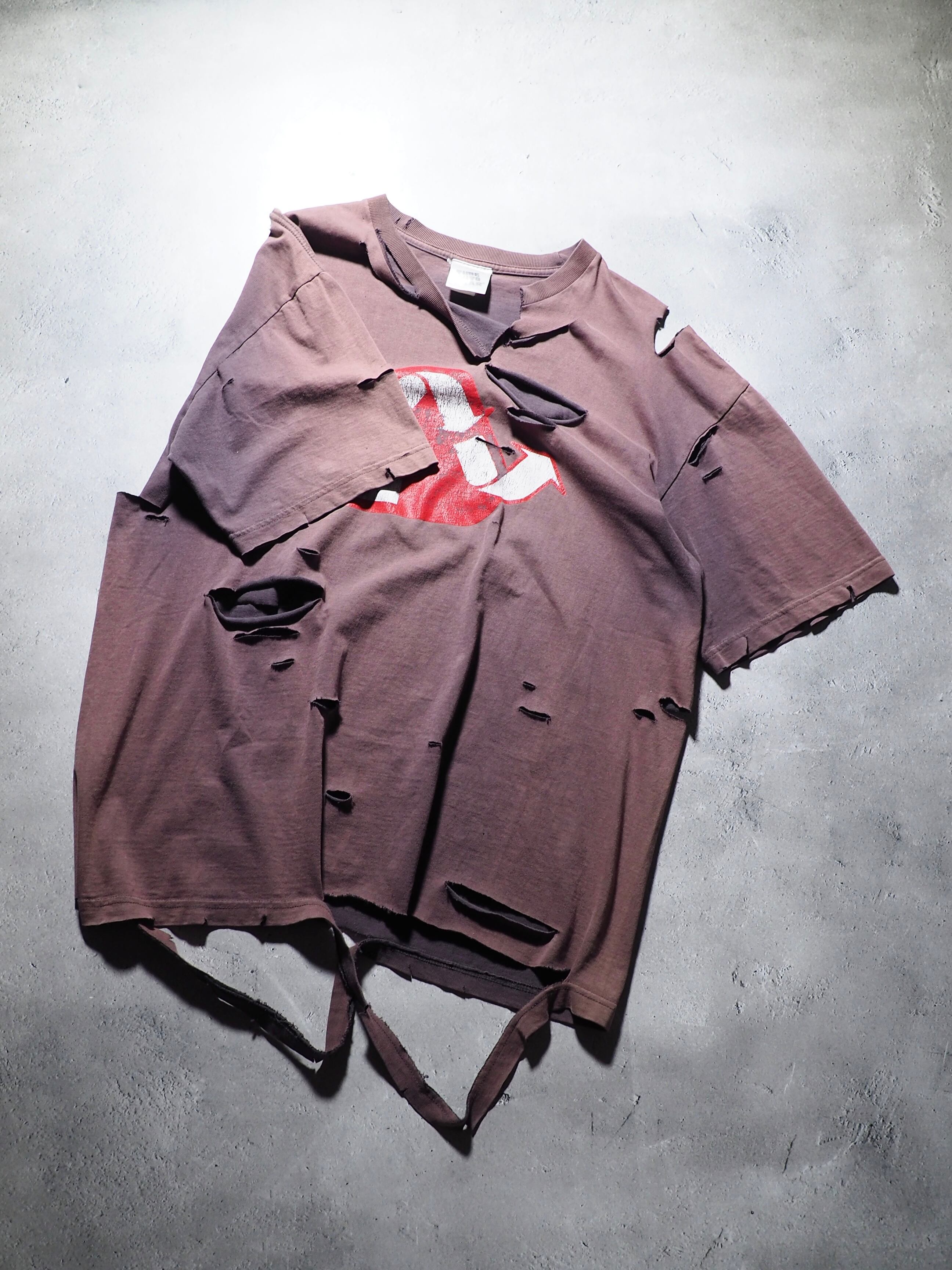 ” 循環 ” Boro Circulation fade printed Re:make SS Tee