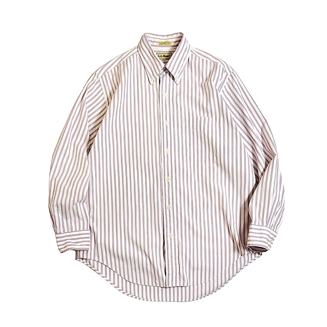 L.L.Bean / Striped Oxford B.D Shirt