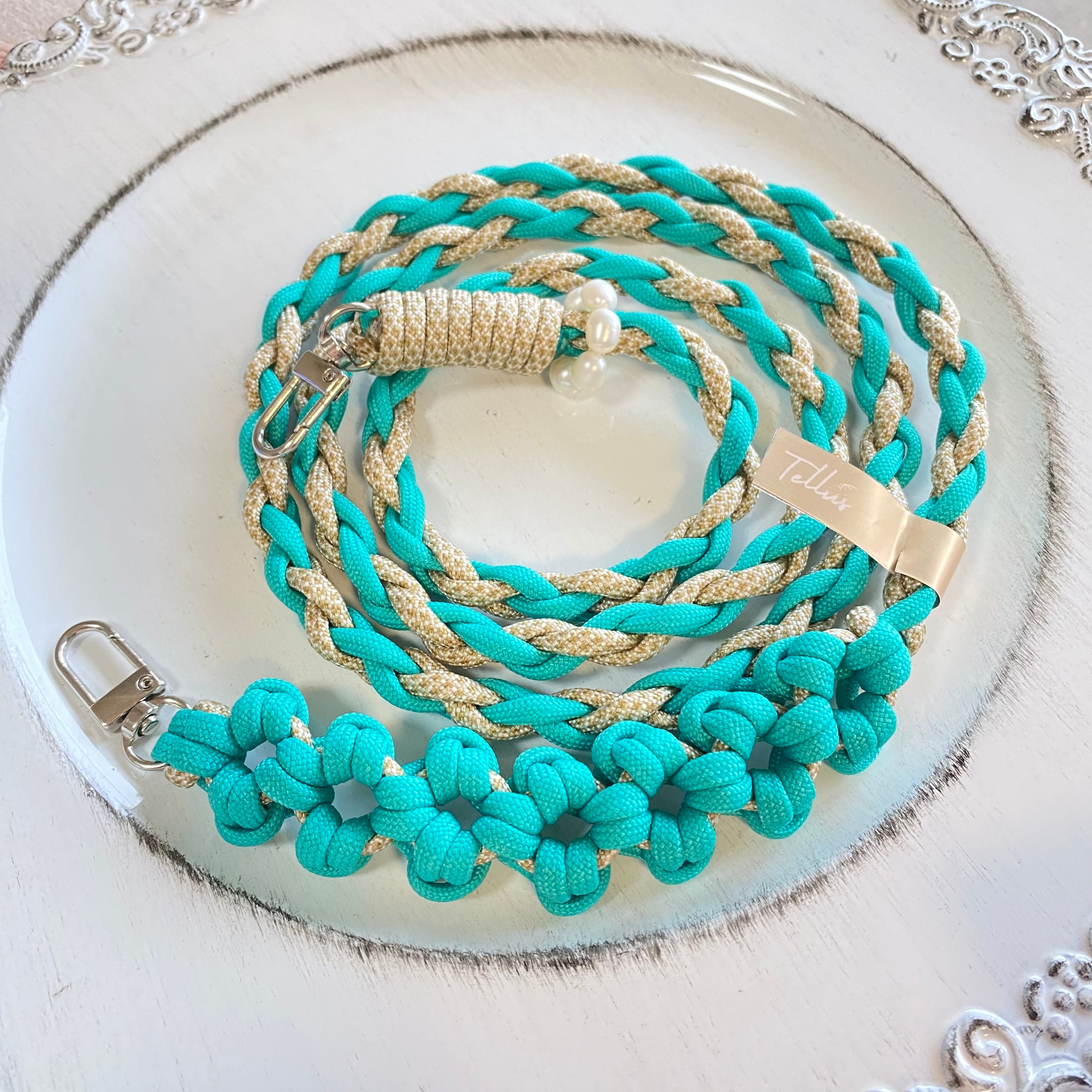 在庫追加】選べる天然石チャーム付きスマホストラップ（ショルダー