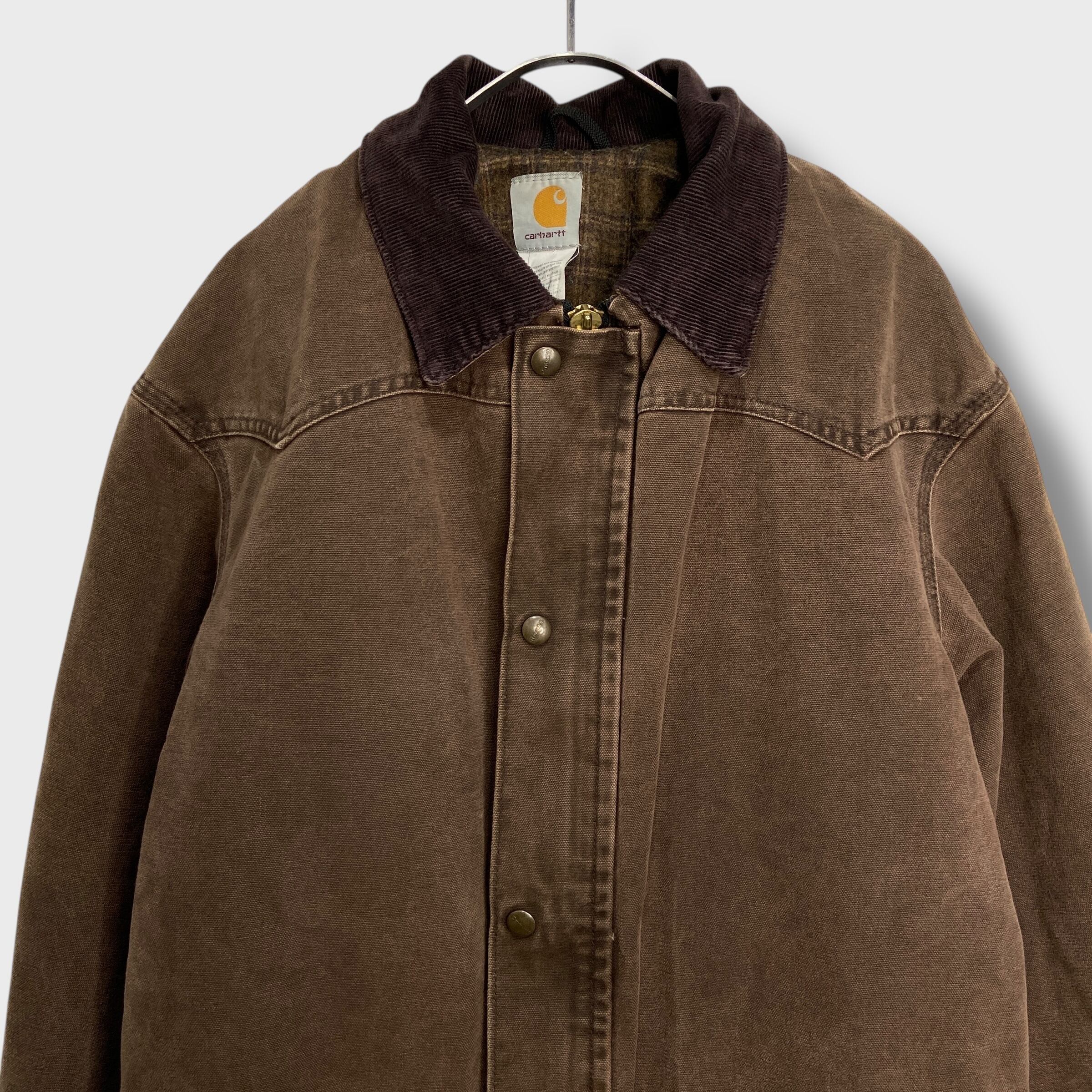 Carhartt ウエスタンヨークダックコート M相当 ブラウン | 古着屋 Uan