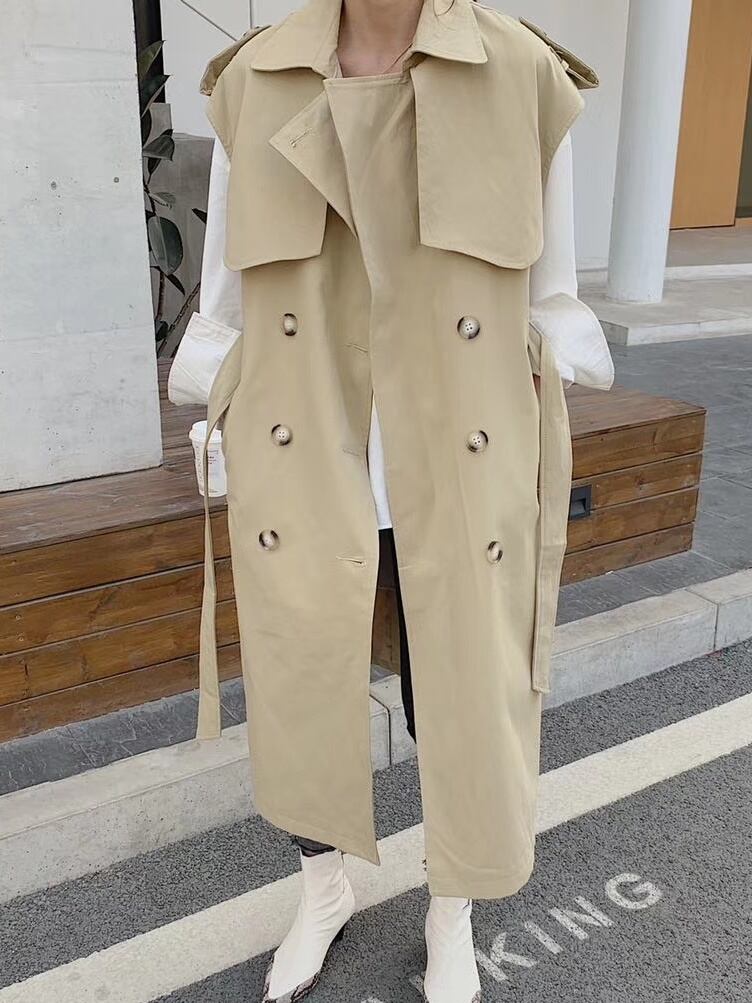 no sleeve trench coat | toujouage