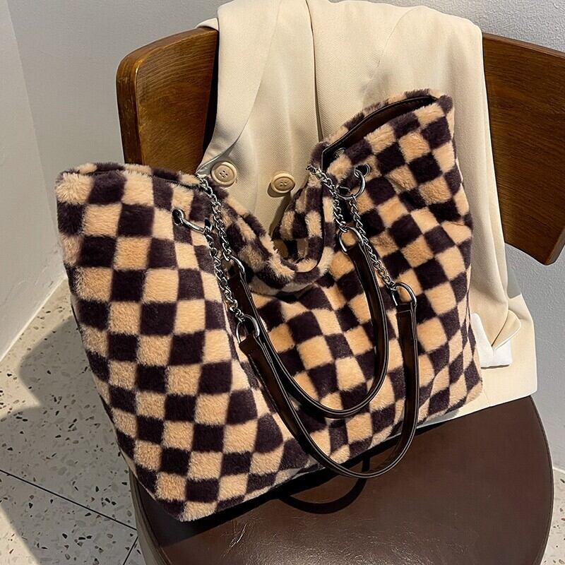 オータムウィンターファーチェーン 秋物 冬物 トートバッグ Tiancai_Wing_Bag75613634352