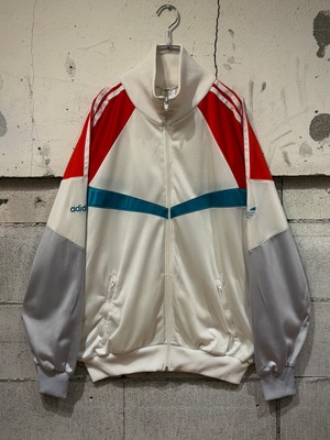 【Caka otto】 "adidas" 80's Color Swiching Vintage Loose Track Jacket