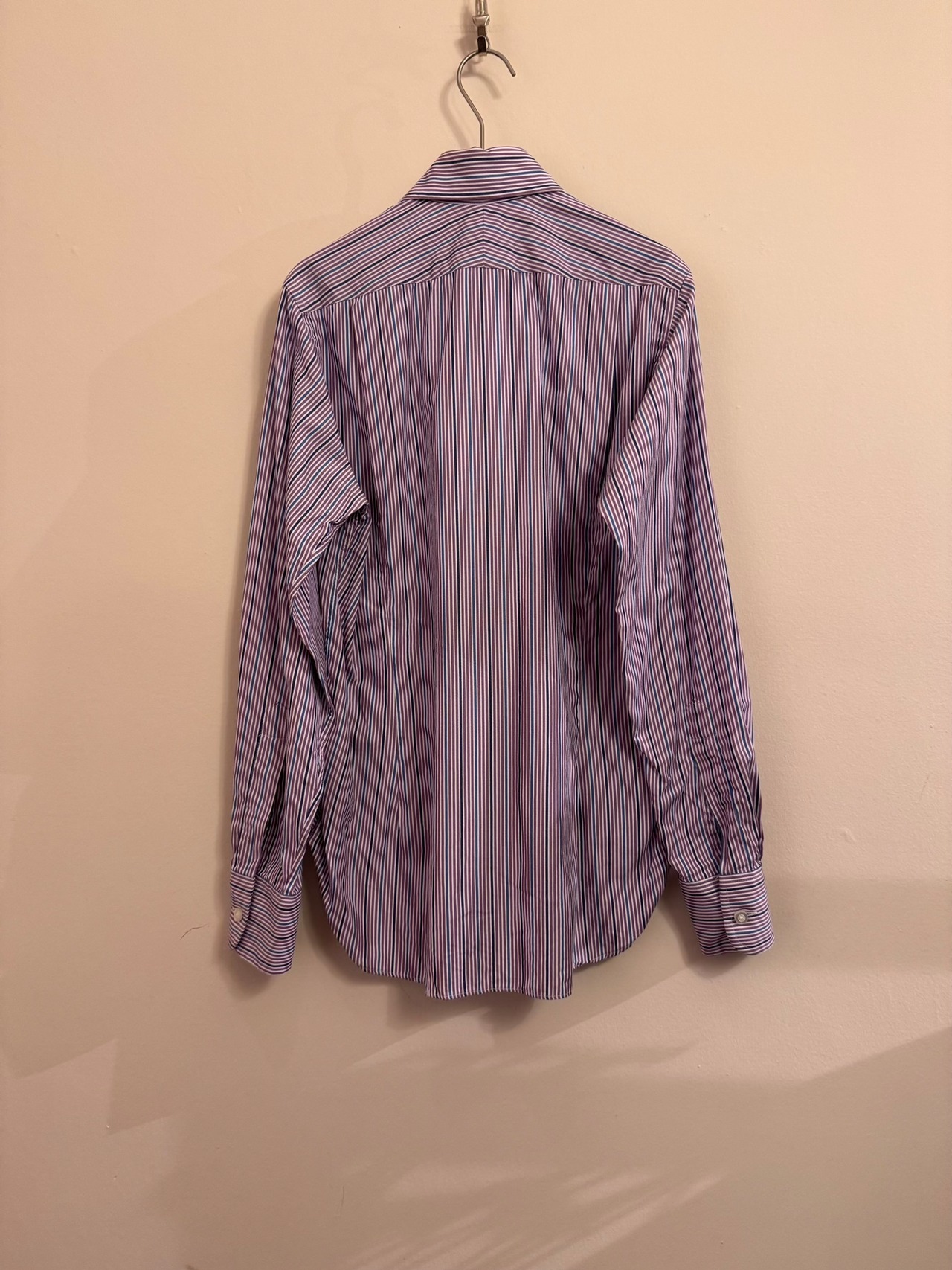 UNITED ARROWS UK パープルストライプシャツ