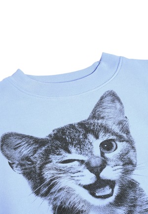 ＜MOLO＞Kids ブルーキトゥン スウェットプルオーバー Marge(Blue Kitten Bigger)