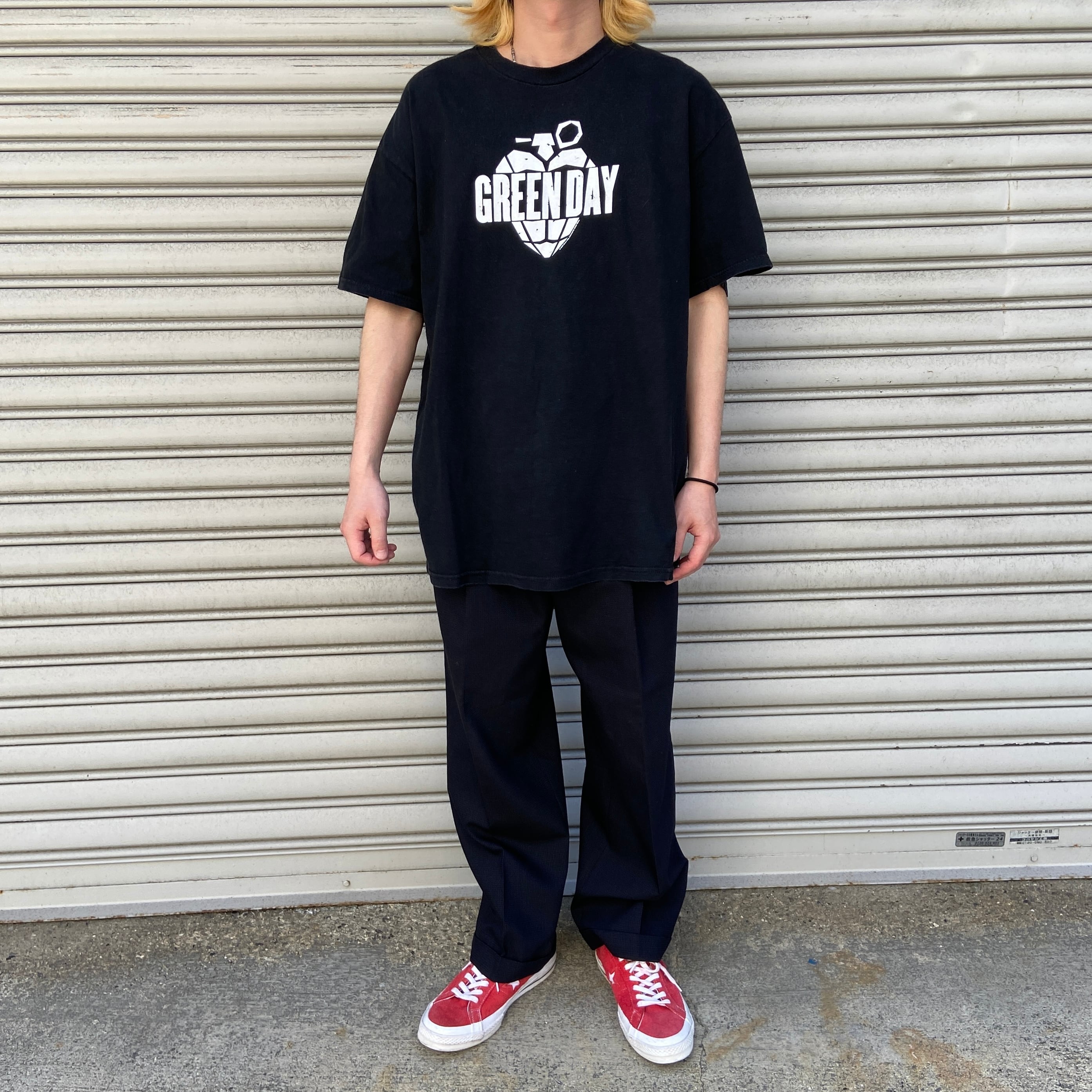 00s GREEN DAY グリーンデイ バンドTシャツ 黒 ロックT | 古着屋 Uan