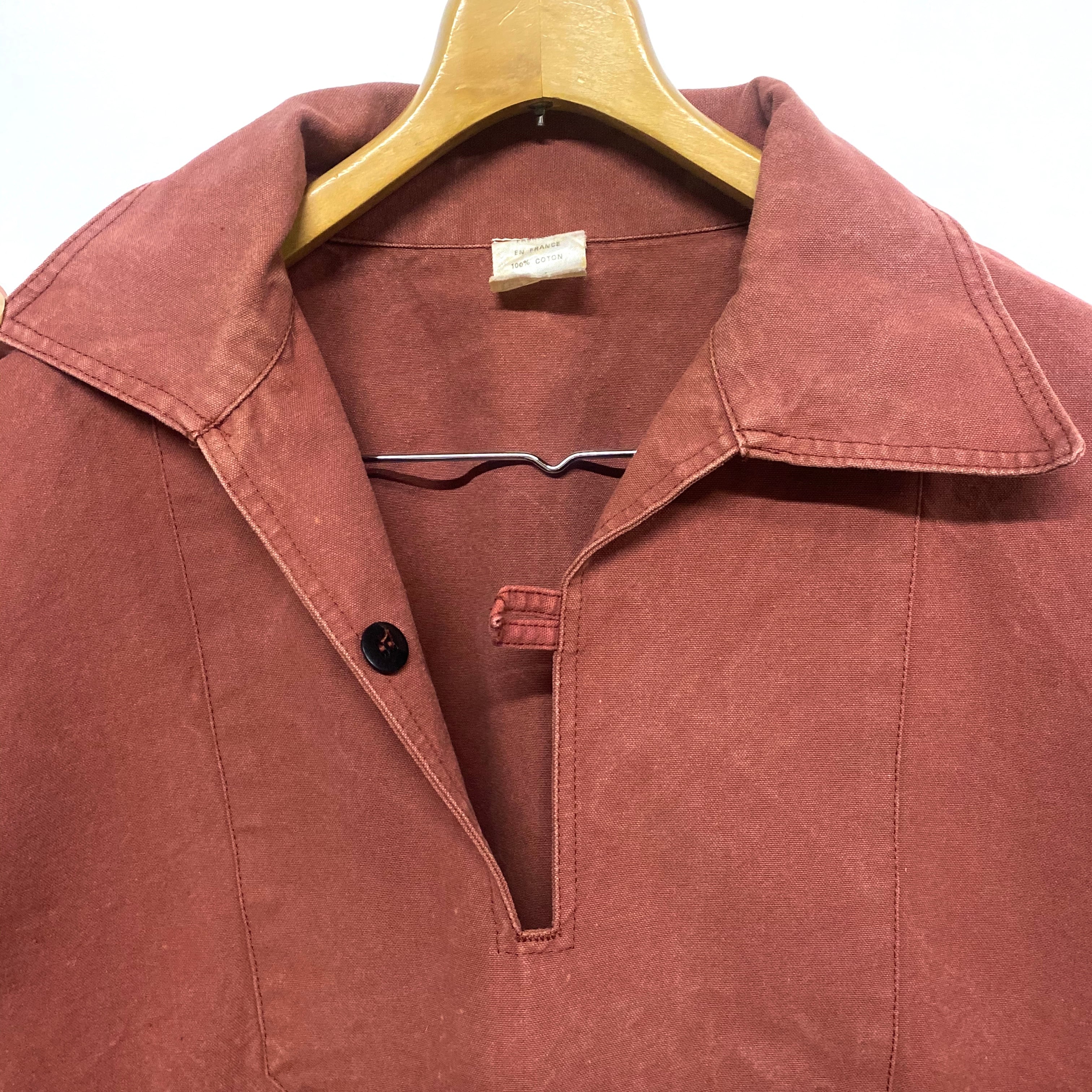 フレンチ フィッシャーマン スモック ユーロワーク 古着 古着通販】Gens de Mer フレンチフィッシャーマンスモック