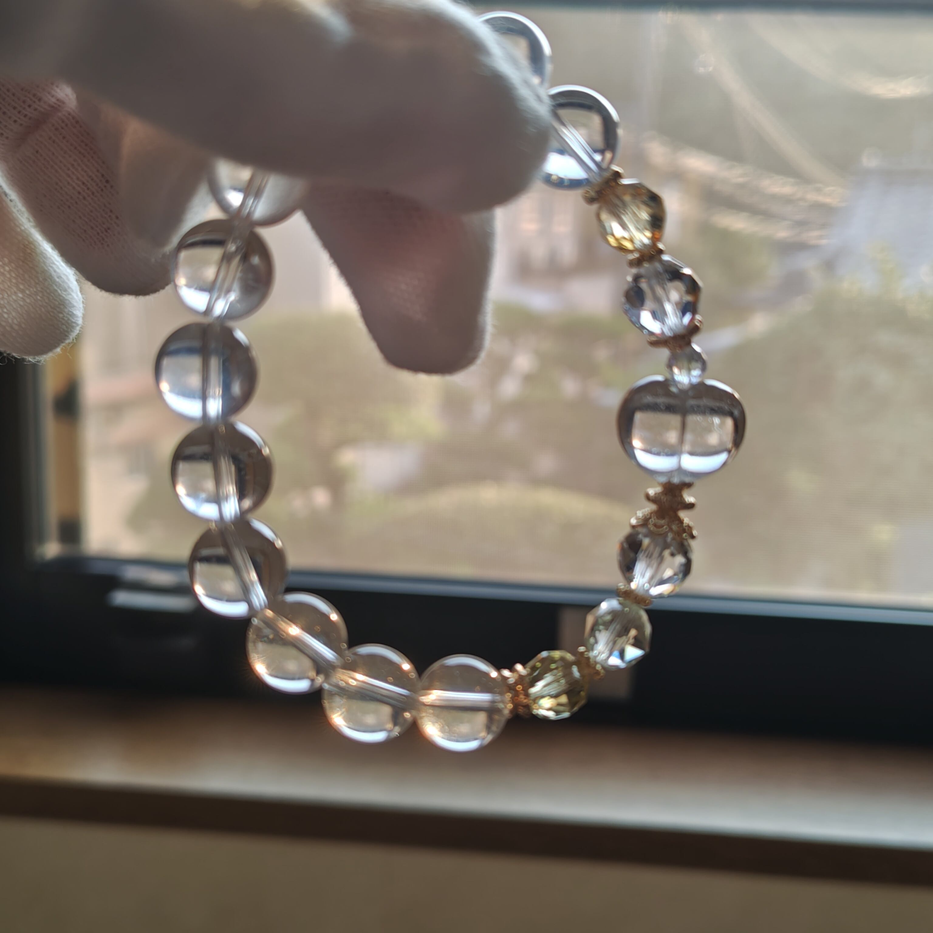 ブルーミスト水晶、水晶ぷっくり♡、ゼウス、グリーンアメジスト