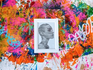 【額有り】モデルA_cutting paper（切り絵）