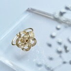 水引風パーツのリング　サージカルステンレス　フリーサイズ　
