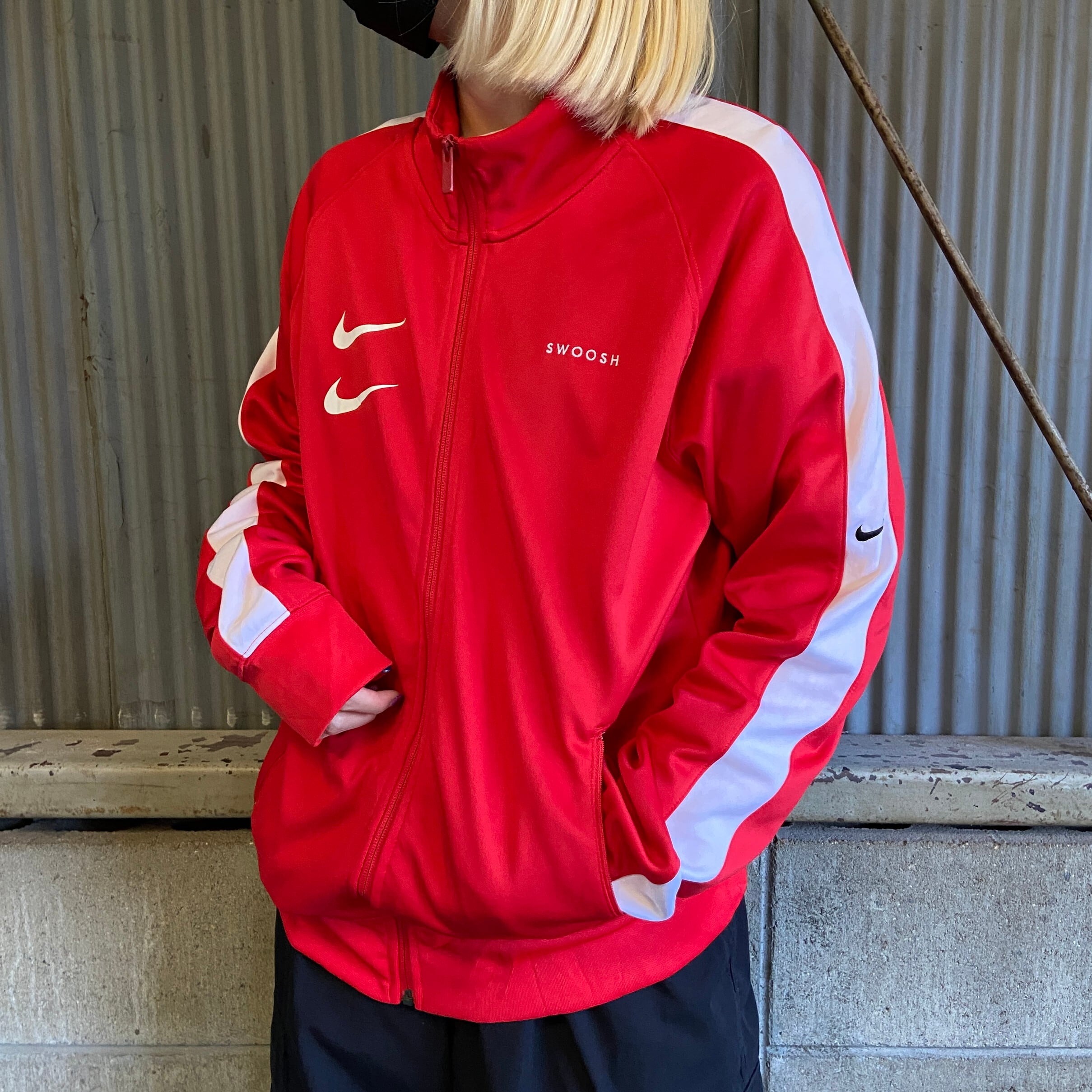 NIKE ナイキ　00s トラックジャケット　バックプリント　XL