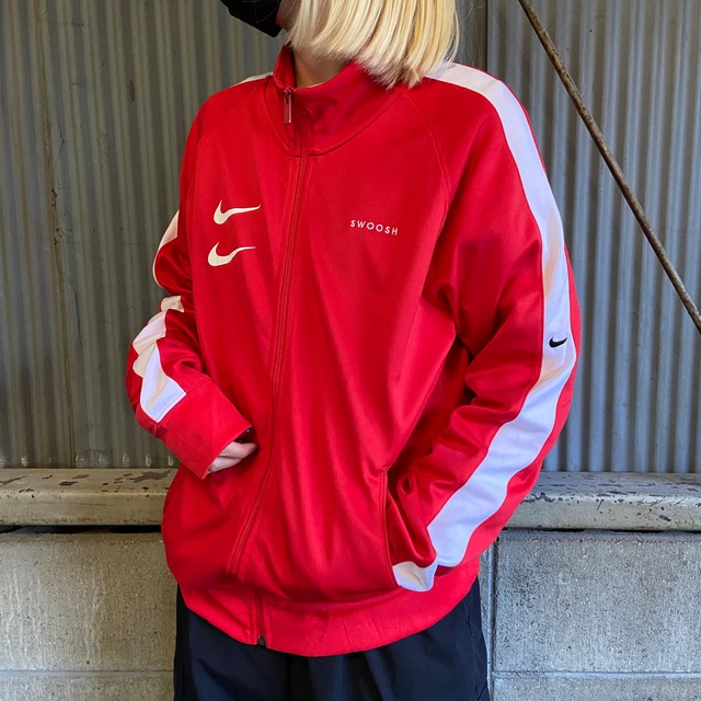 NIKE ナイキ ダブルスウォッシュ バックプリント トラックジャケット 