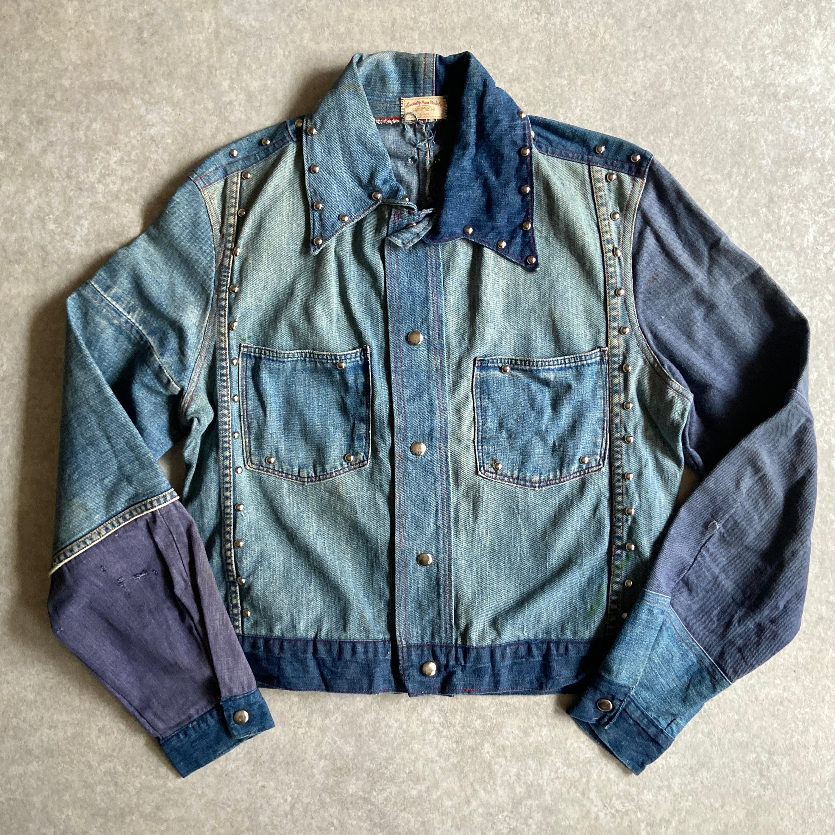 1970~80s Hand Made Denim Jacket L位 G973