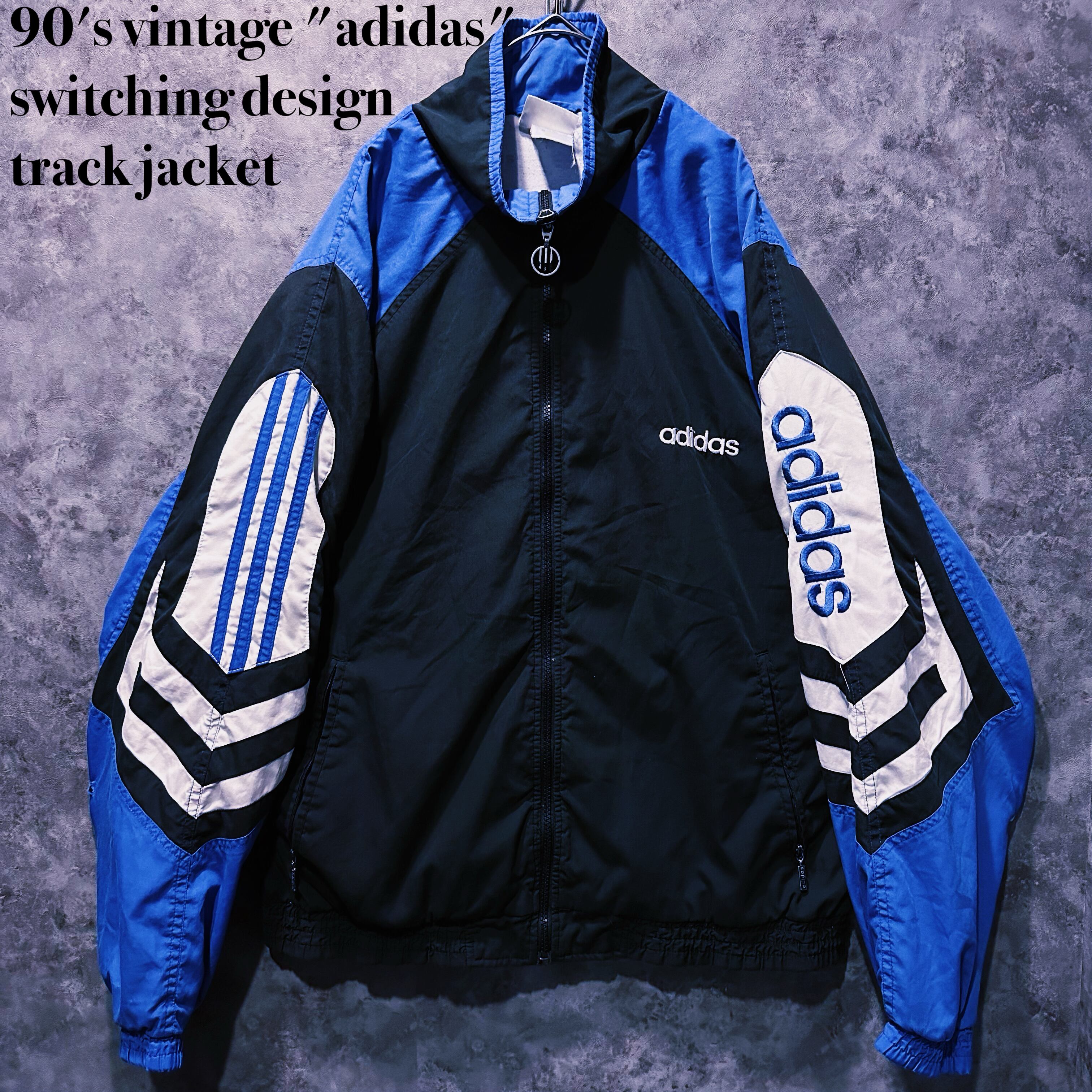 【doppio】90's vintage "adidas" switching design track jacket