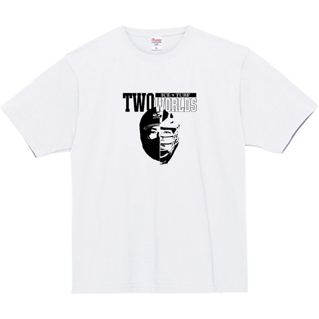 Two Worlds Cotton tee White/Black【Yuta Kato】