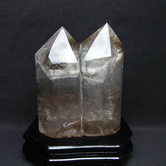 2.4Kg 水晶 六角柱 台座付属  162-55