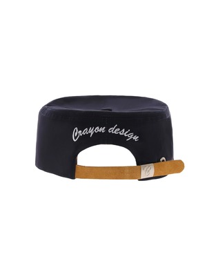 6CRAYON Flat Baseball Cap / Black