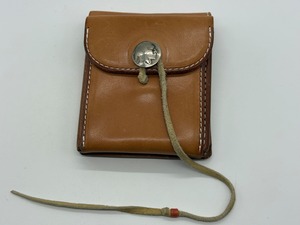 極美品 二つ折りショートウォレット サドル
