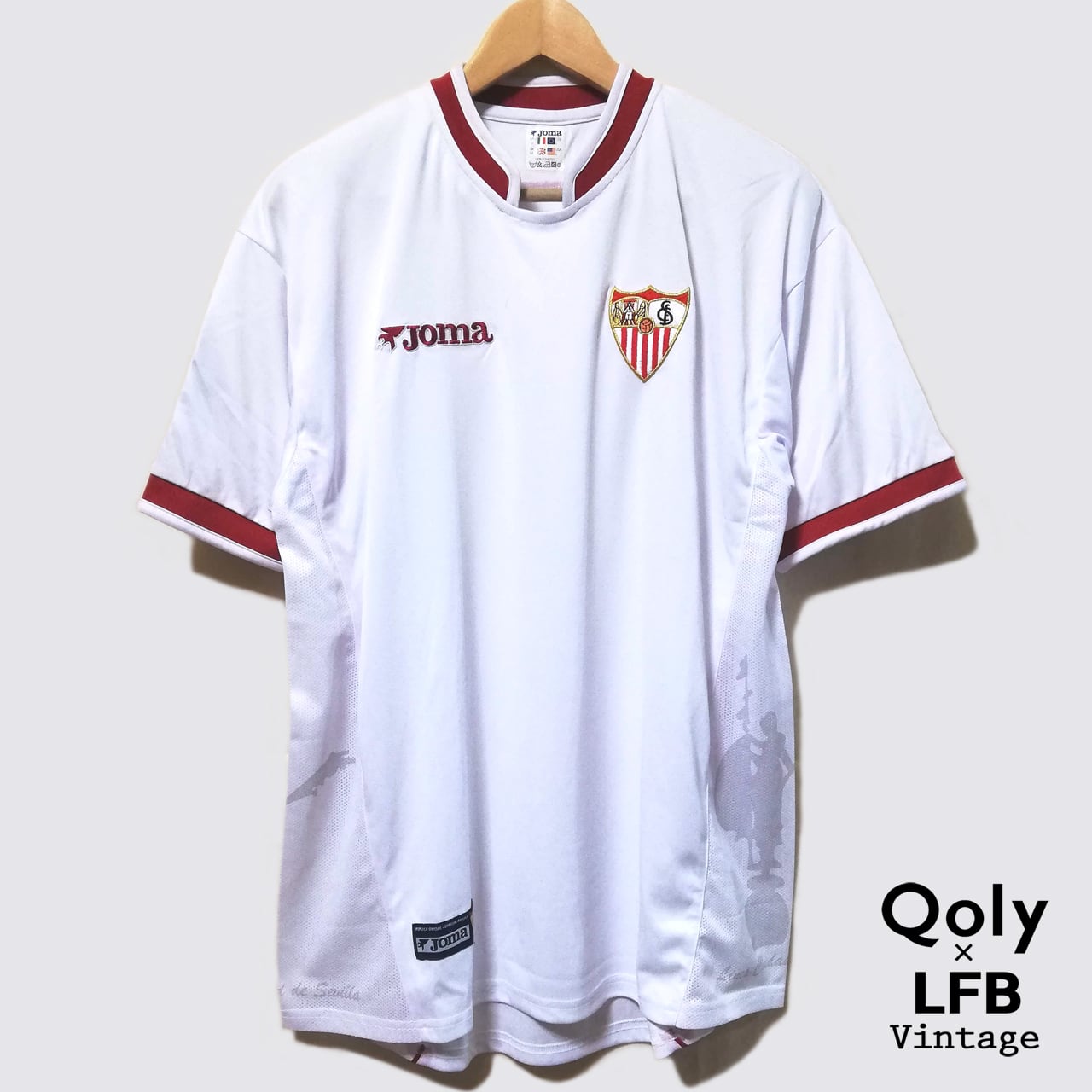 セビージャ 2003-04 Joma ホーム半袖 ユニフォーム（インポートL