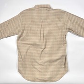 90s イタリア製 Marlboro Classics マルボロクラシックス チェック柄 BD ボタンダウン 長袖シャツ L/ベージュ系 メンズ ビンテージ