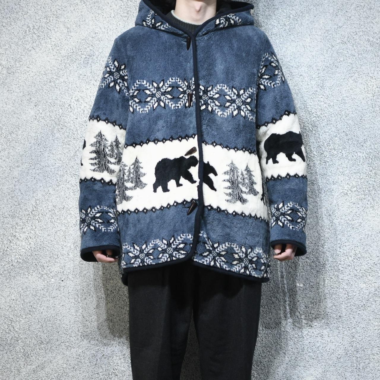 reversible animal fleece jacket