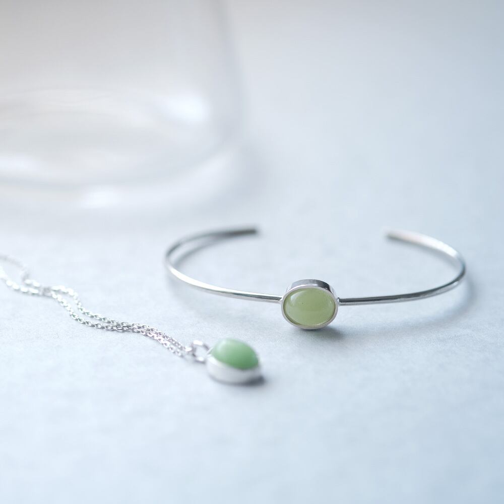 夜光石 ルミナスストーン ネックレス シルバー925 | クラウド