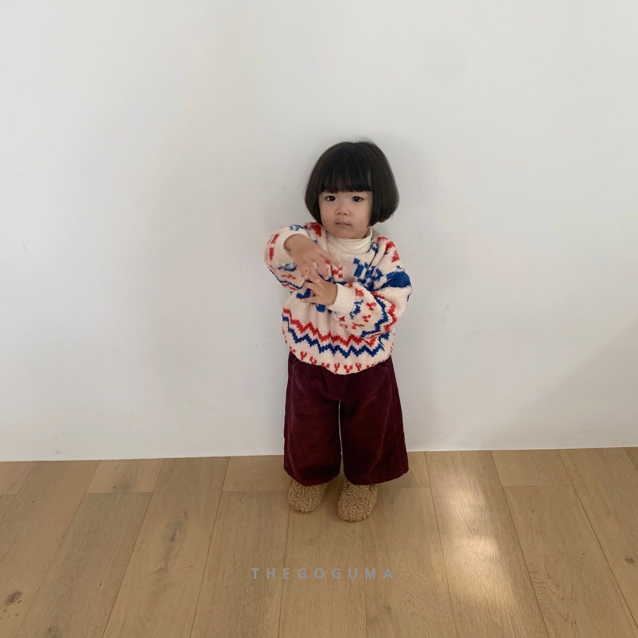 【取寄】THE GOGUMA カラーコーデュロイ裏起毛パンツ｜冬服｜韓国子供服