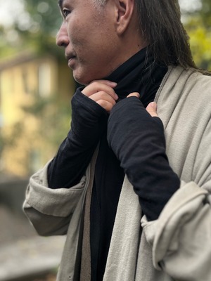 men's size くしゅくしゅくネックタートル