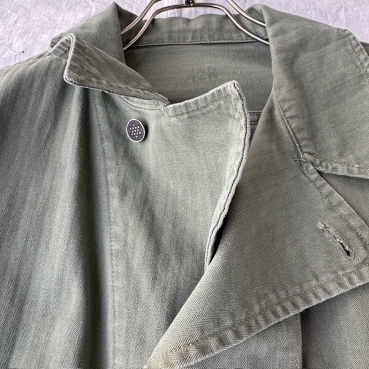 US Army M-41 HBT シャツジャケット 42R 40s 画像12