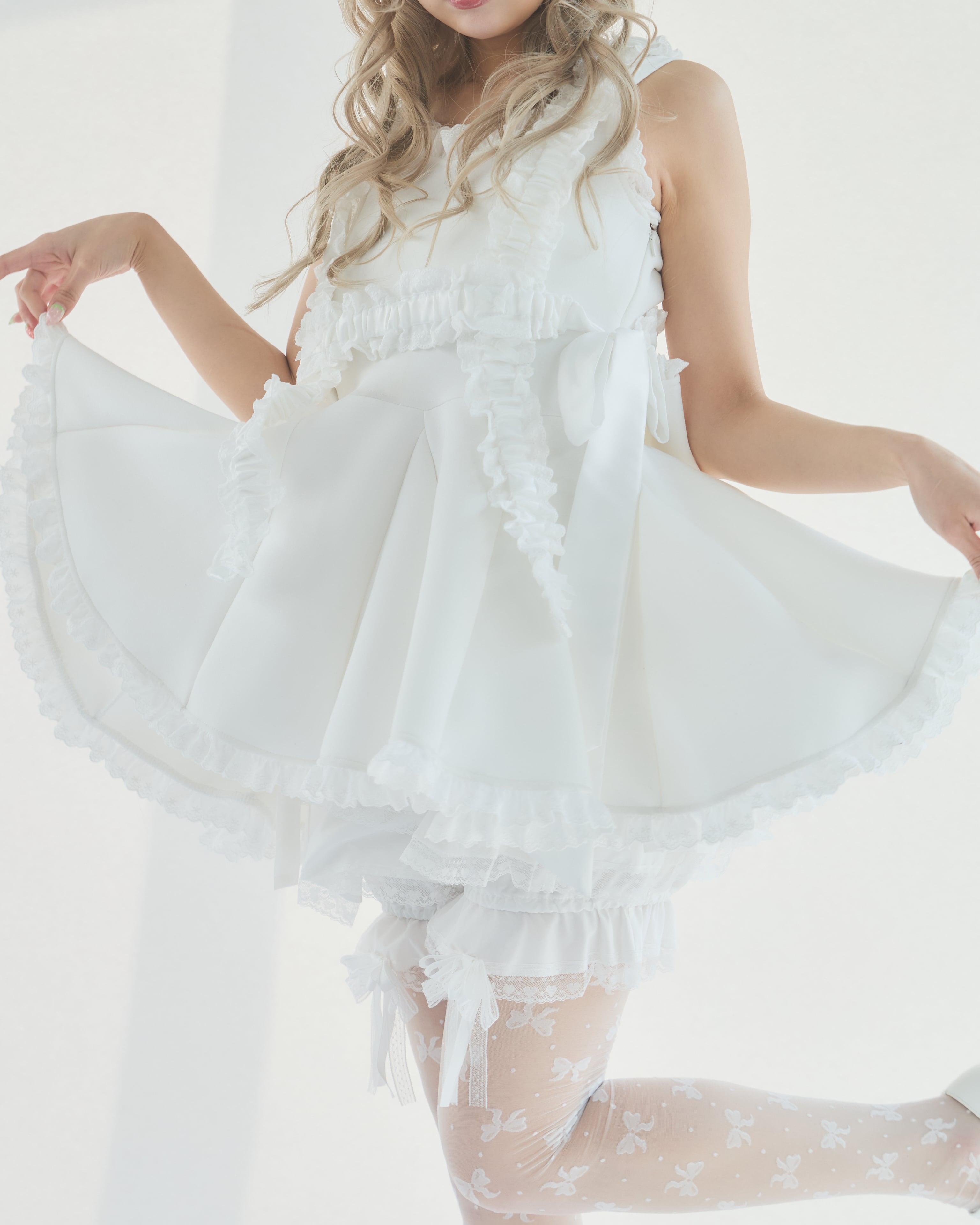 Starry⭐︎バックリボンダイバーワンピース | lilLilly official webstore