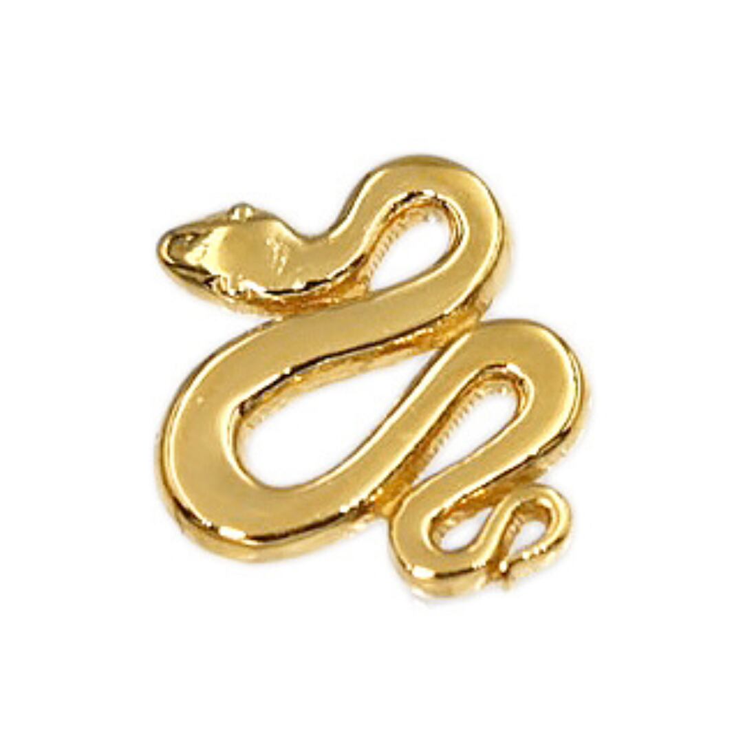 純金 『蛇のお守り ウロコ無し』約0.5g お守り【JUNGOLD】