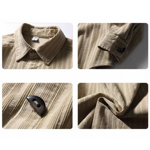 Textured pattern button shirt 1354