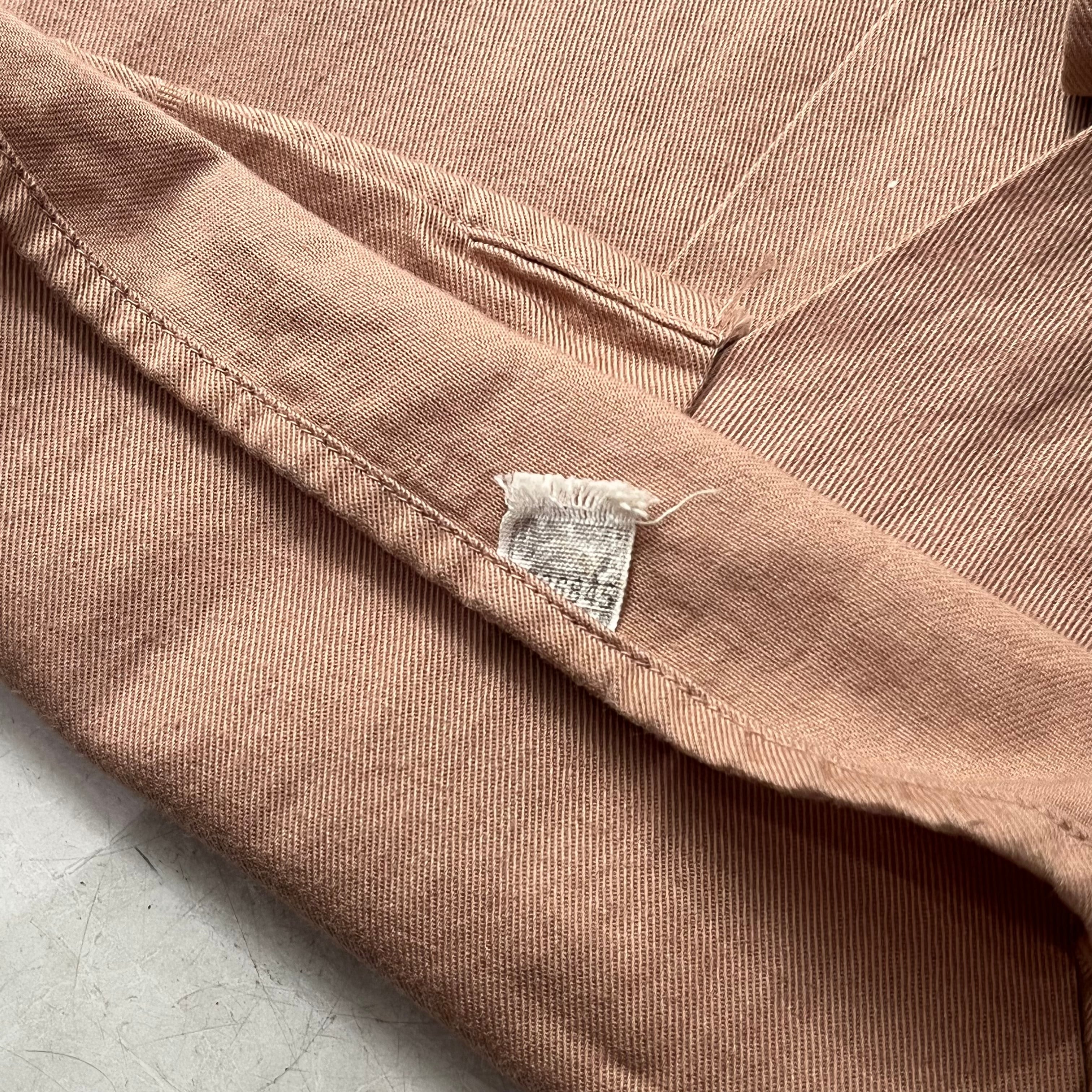 50s Lee Cotton Work Shirt 50年代 リー ワークシャツ オープンカラー