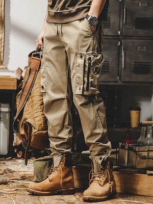 Big-Pocket Long Casual Pants【L0416】