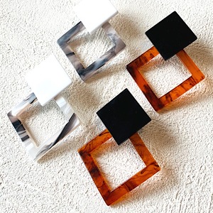 Double Square Pierce/Earring