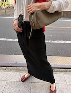 【新作5%OFF・3日間】★裏起毛★Buckle Sweat Skirt_2colors