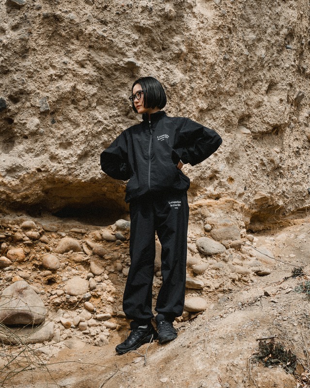 LUVER / NYLON TRACK JACKET